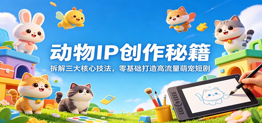 零基础打造高流量萌宠短剧:揭秘动物 IP 创作的三大核心技法 零基础打造高流量萌宠短剧:揭秘动物 IP 创作的三大核心技法
